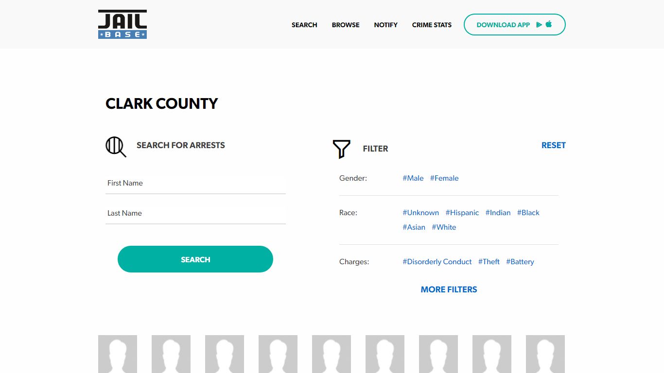 Clark County Jail Inmate Search and Mugshots | JailBase
